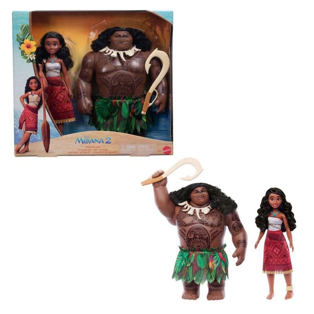 Moana 2 Bonecas Moana e Maui Mattel JDD42