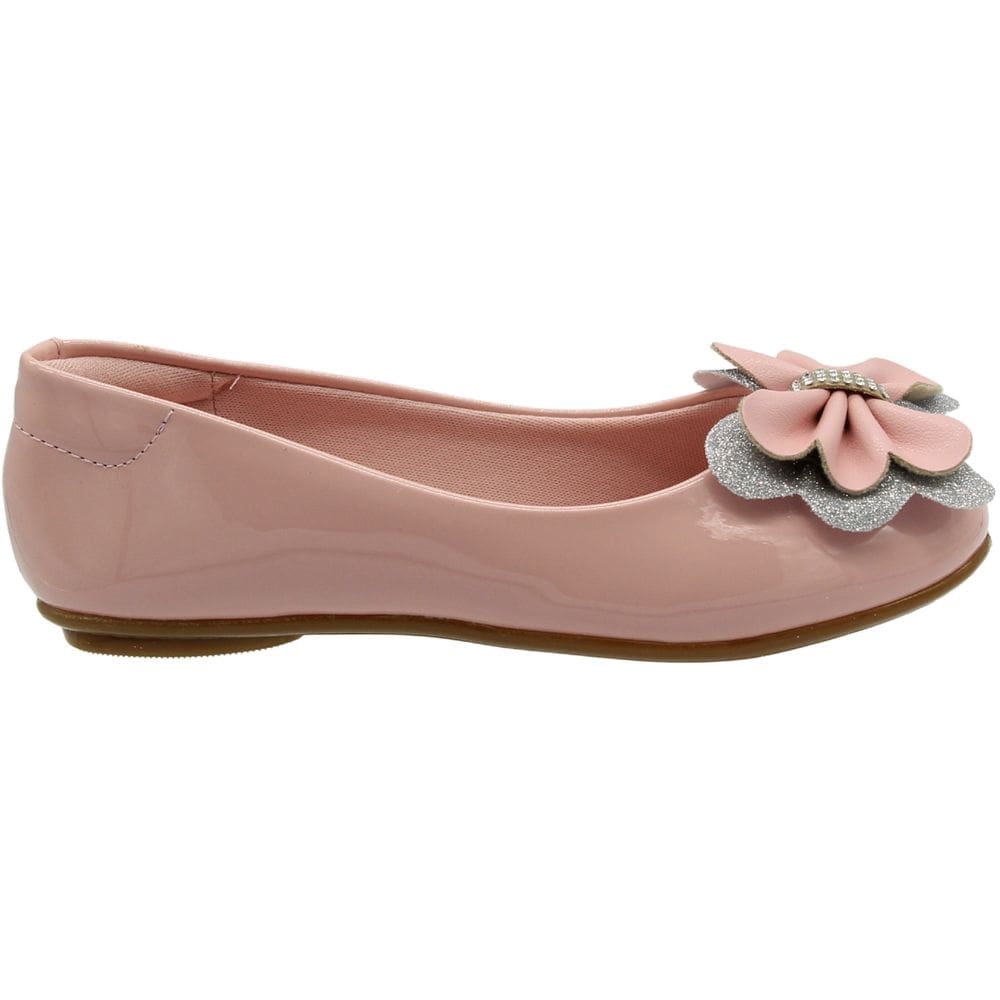 Sapatilha Infantil Molekinha Laço Com Aplique Delicado Menina