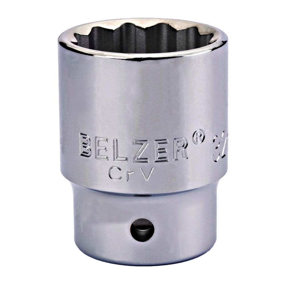 Soquete Estriado Longo 19MM Encaixe 3/8” - Belzer 203502BBR