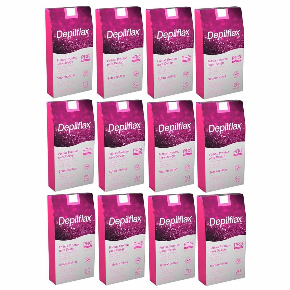 Kit Depilflax Folhas Prontas para Design 24 cx/ 20 folhas