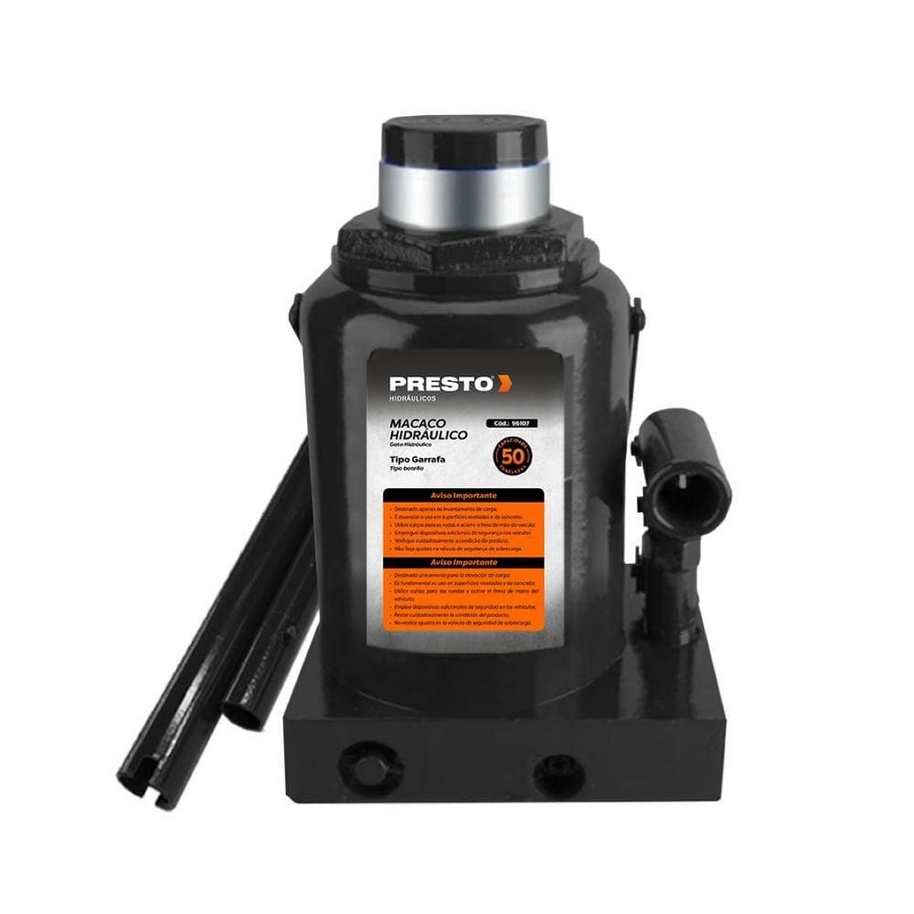 Macaco Hidráulico Garrafa 50 Toneladas Presto