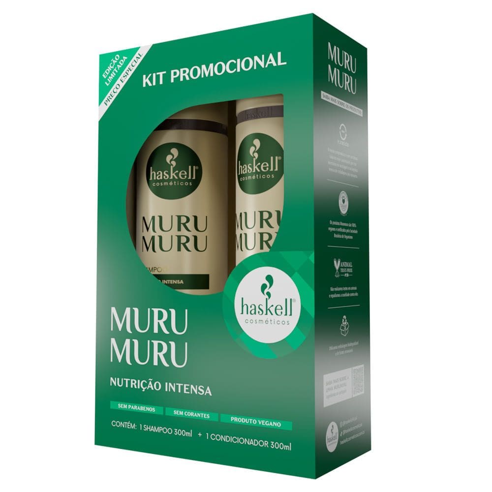 Shampoo e Condicionador Haskell MuruMuru 300ml cada