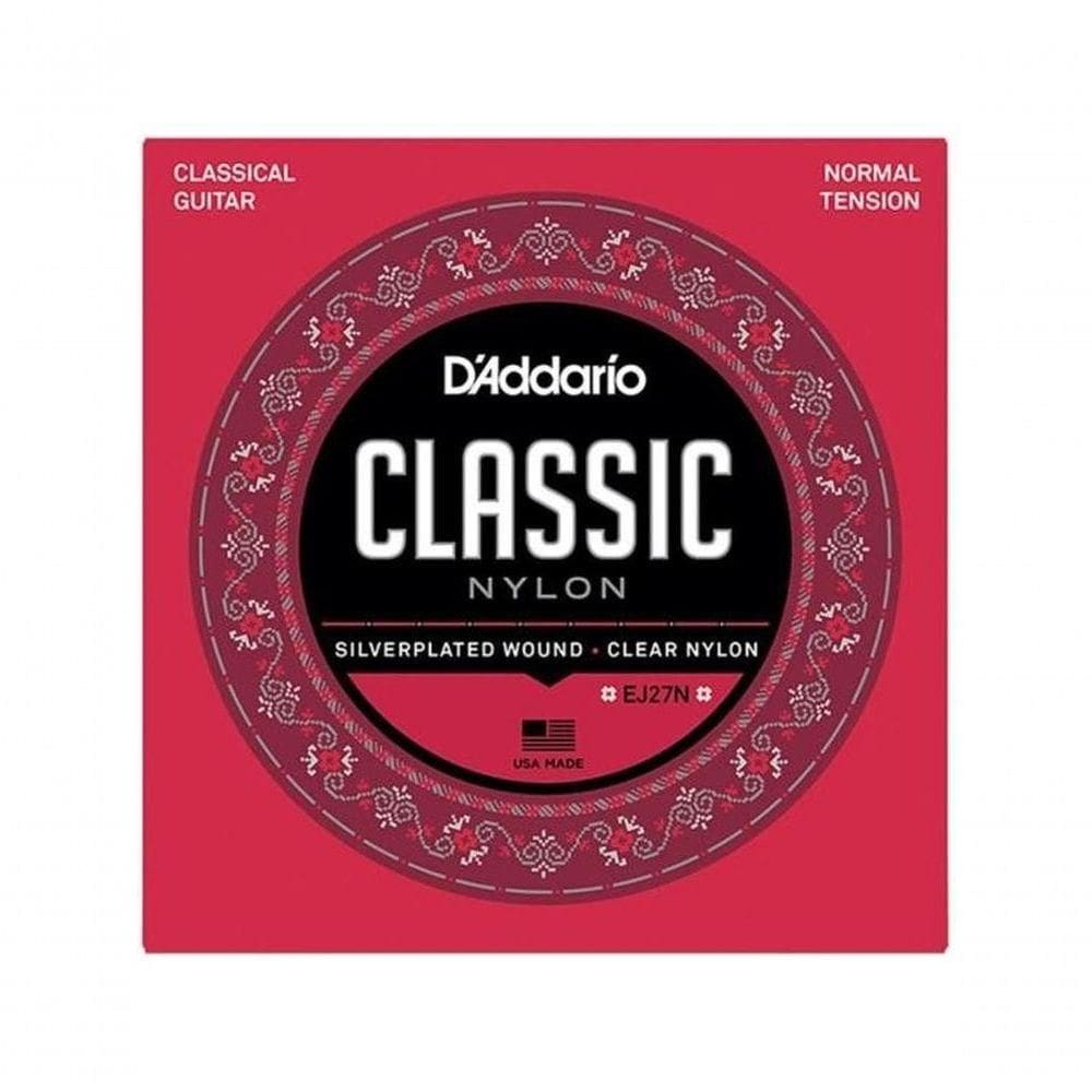 Encordoamento Violão Nylon Tensão Media Student Ej27n D Addario