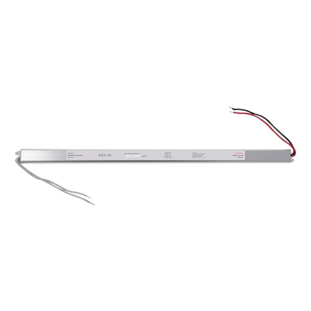 Fonte Slim Para Fita Led Nordecor 24V 3A / 72W Bivolt