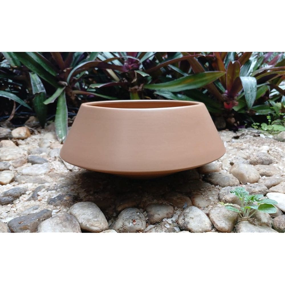 Vaso Ceramica Mocha Mousse Acabamento Fosco - 13x30,7