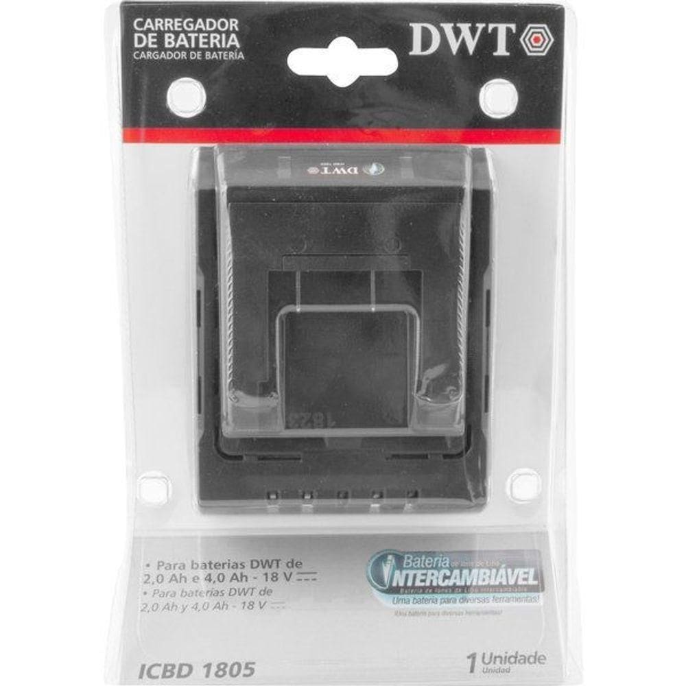 Carregador De Bateria 18V Linha Intercambiável Icbd 1805 Dwt