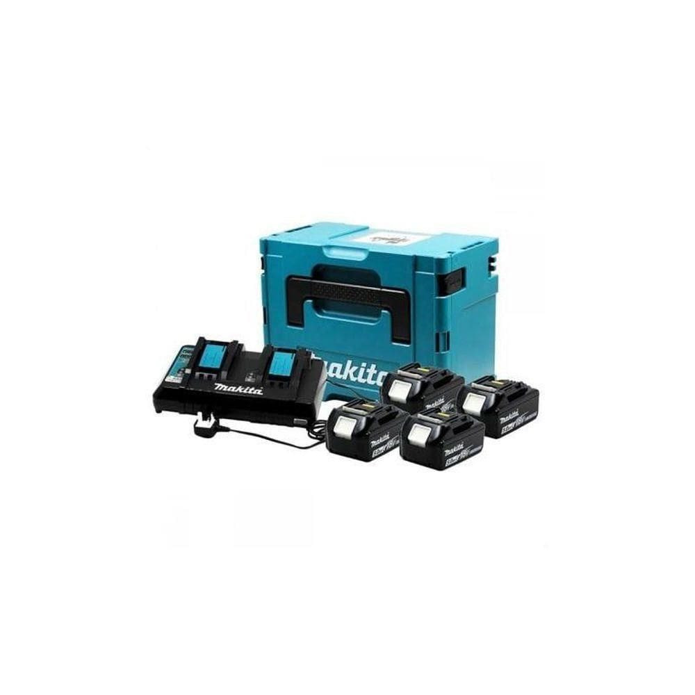 Kit Carregador Dc18rd Com 4 Baterias Bl1860b Makita 110V