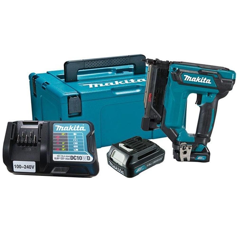 Pinador A Bateria 12v Max Sem Fio 12v Com 2 Baterias Carregador Acessórios E Maleta Pt354dwyj Makita