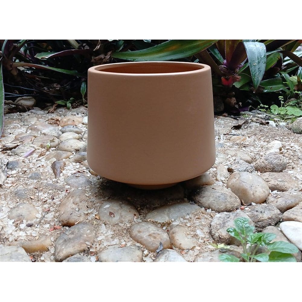 Vaso Ceramica Mocha Mousse Acabamento Fosco - 17 x 19