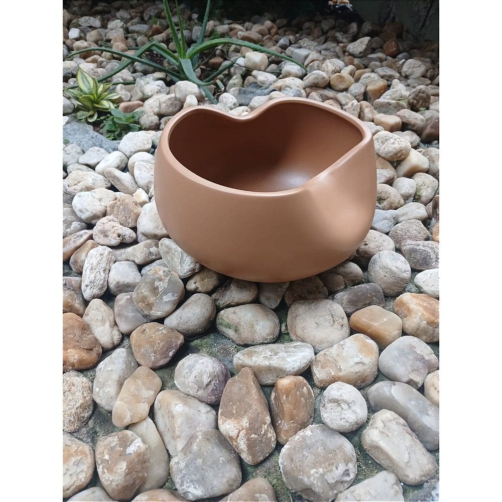 Vaso Ceramica Mocha Mousse Acabamento Fosco - 28x14