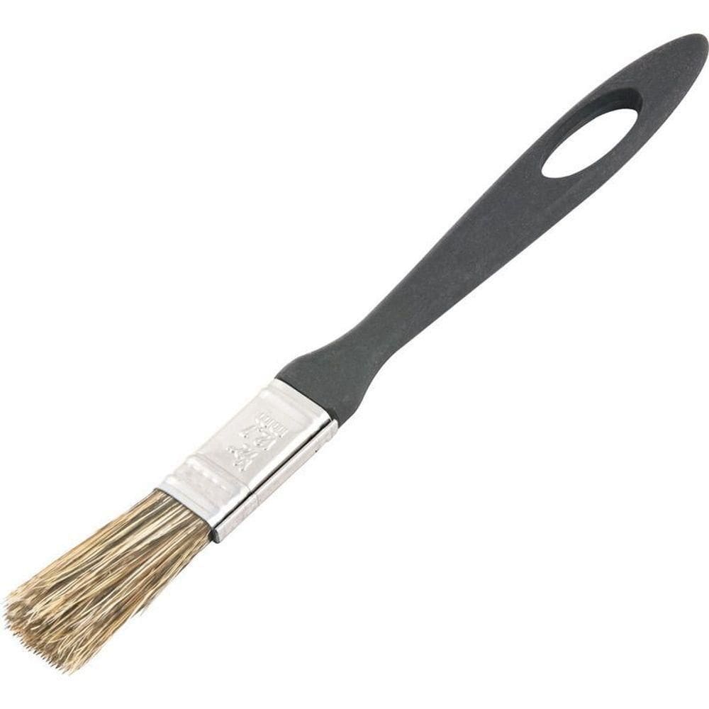 Pincel 3-4 Cerdas Gris Cabo Plástico Tintas Latéx Ac Vonder