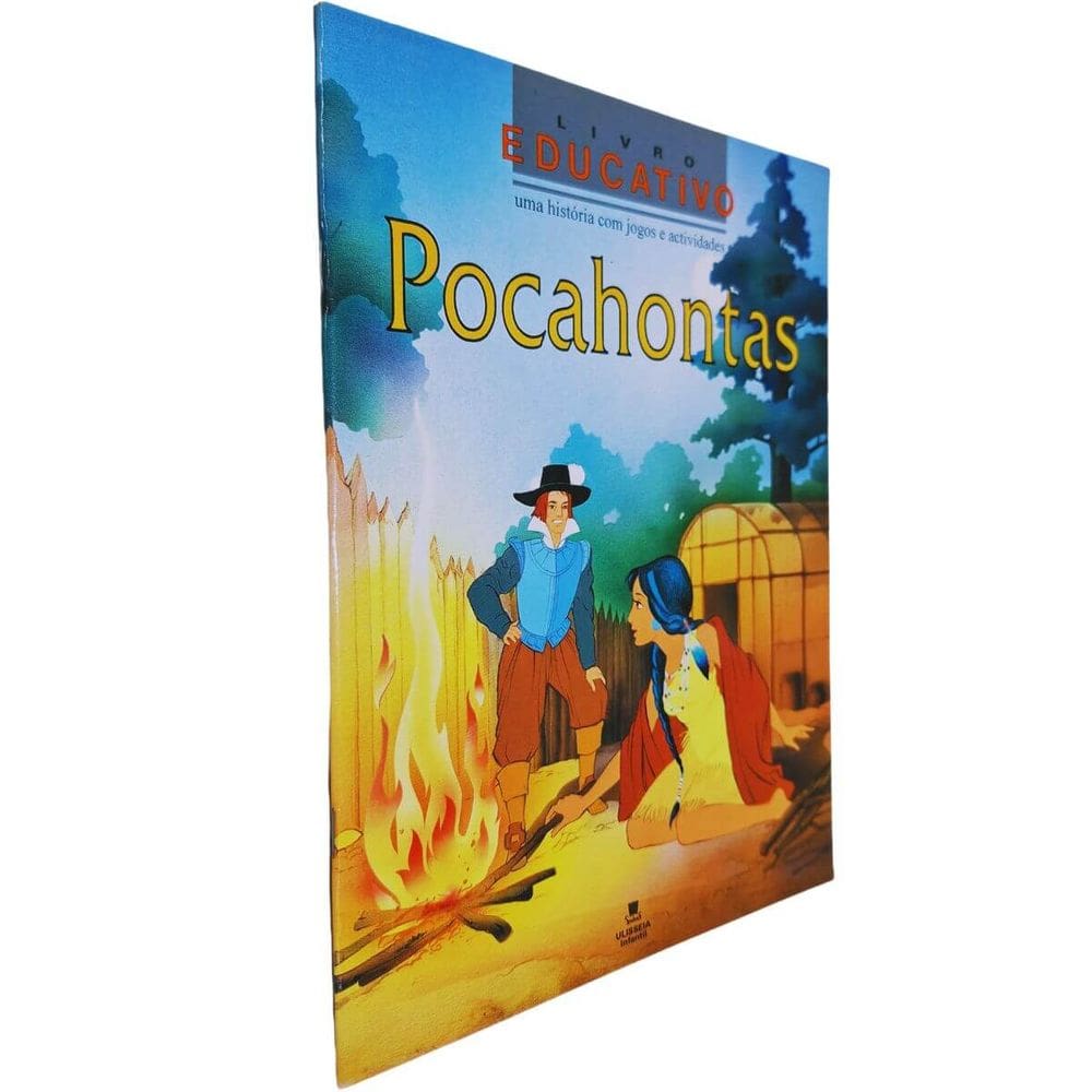 Livro Educativo Pocahontas: Uma História Com Jogos e Atividades