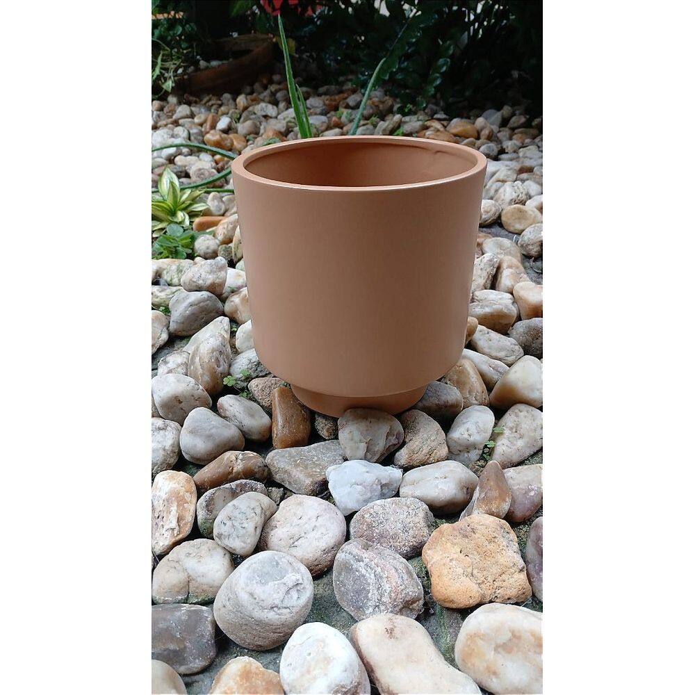 Vaso Ceramica Mocha Mousse Acabamento Fosco - 20x19
