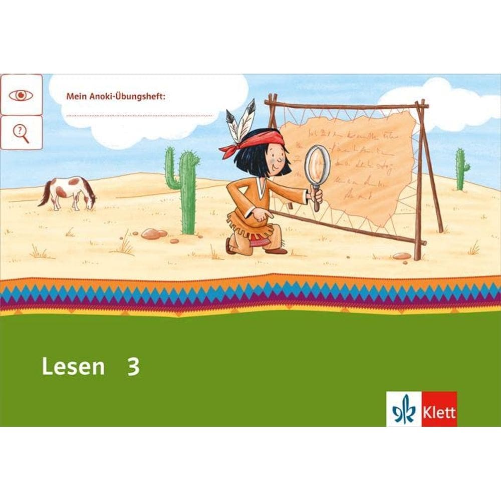 Mein Anoki-Übungsheft. Lesen 3. Leseheft 3. Schuljahr Folheto Edição Alemão