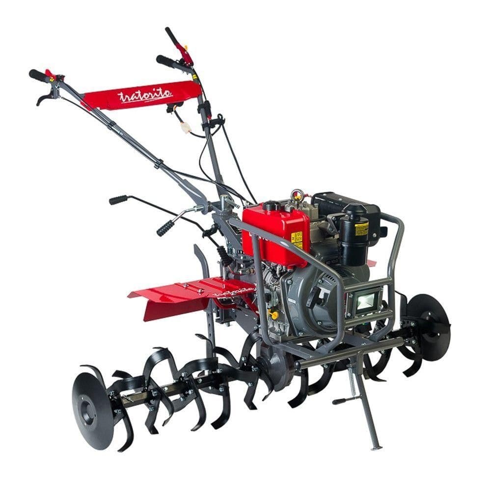 Motocultivador Diesel Tratorito 10cv Bttd10 Briggs Branco