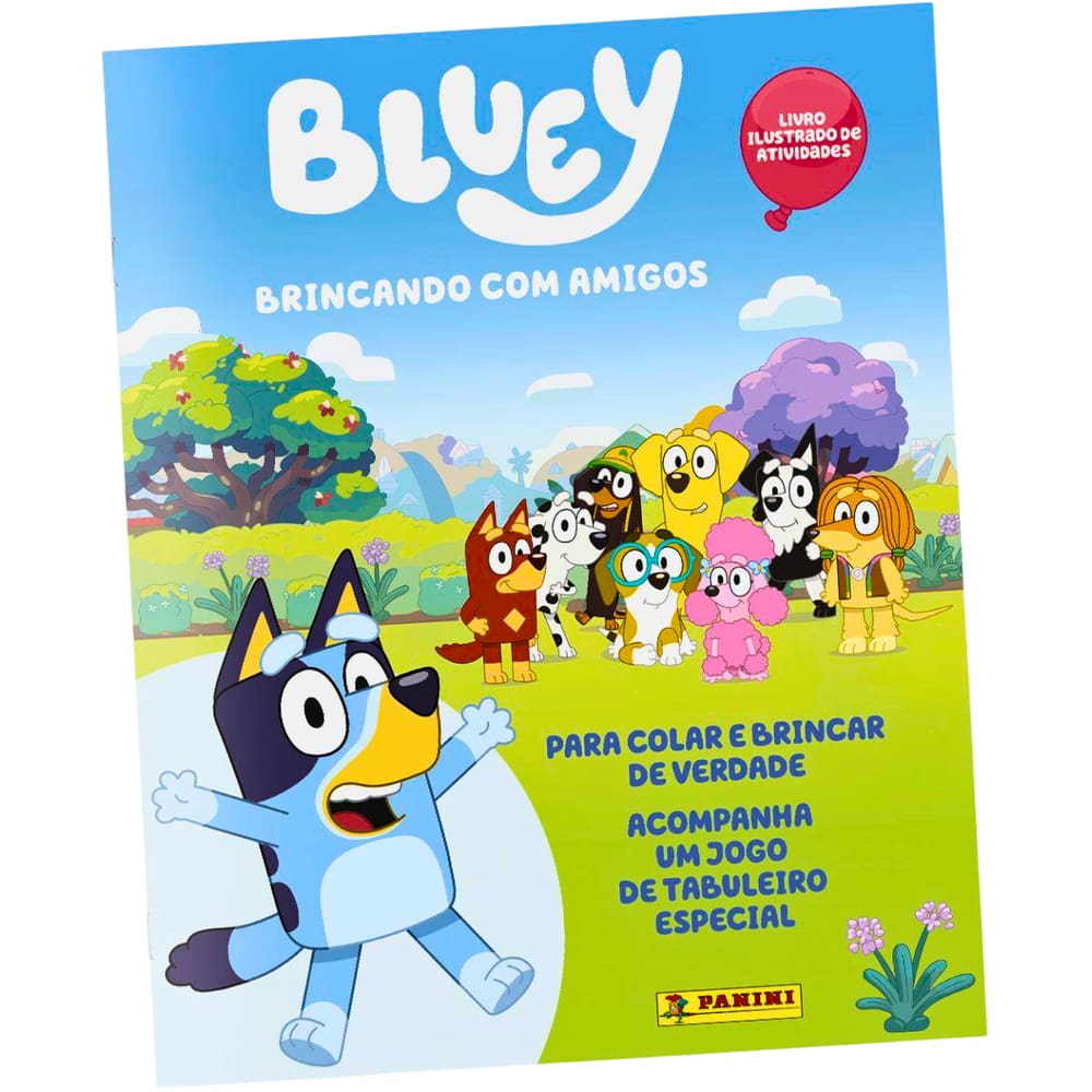 Álbum de Figurinhas Bluey Brincando C Amigos Brochura Panini