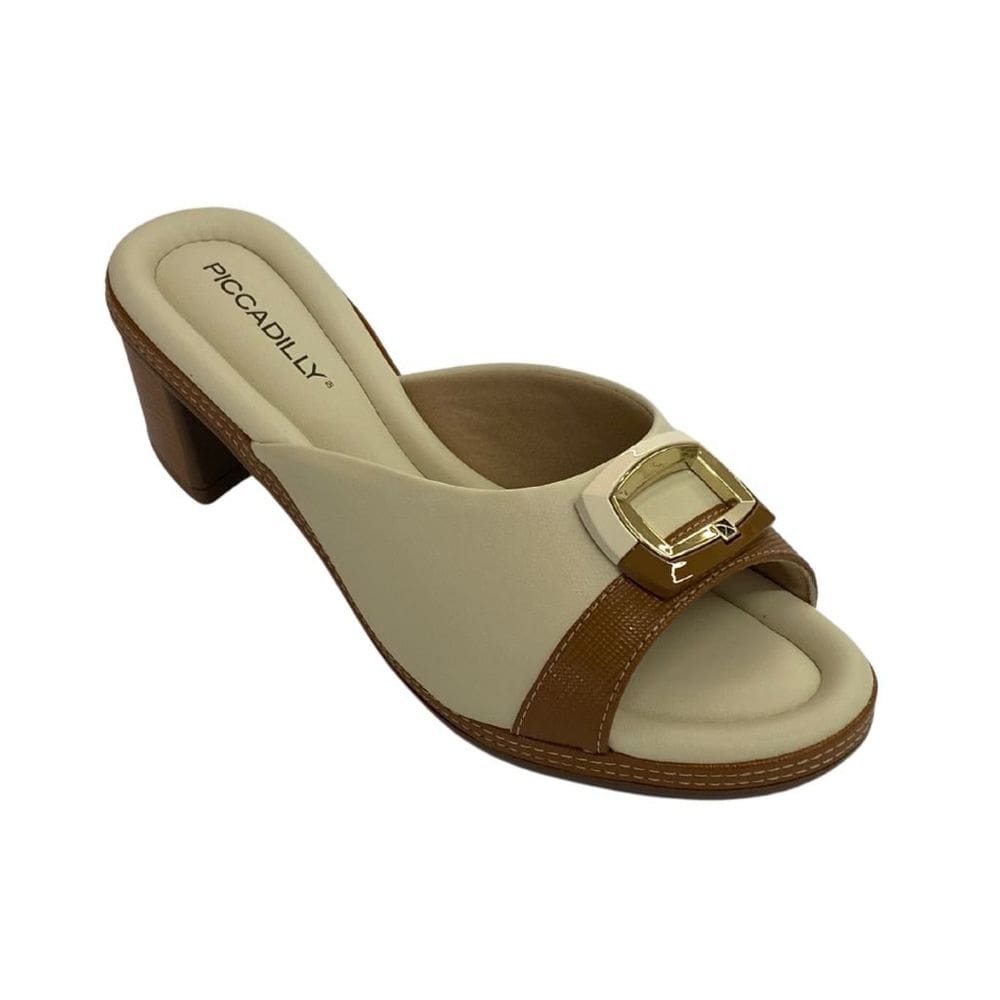 Tamanco Piccadilly 566075 Feminino Off White casual