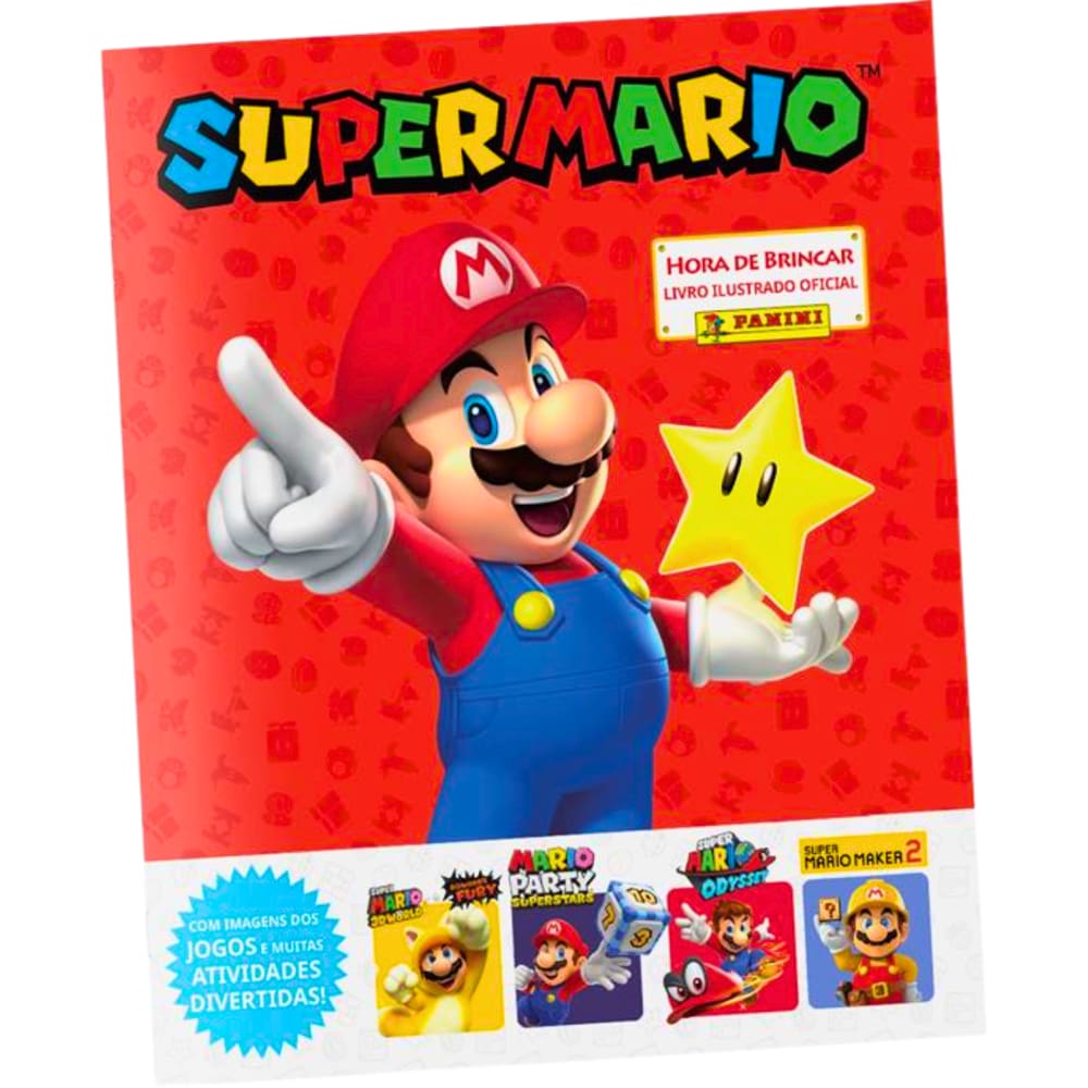 Álbum de Figurinhas Super Mario Bros Brochura Panini
