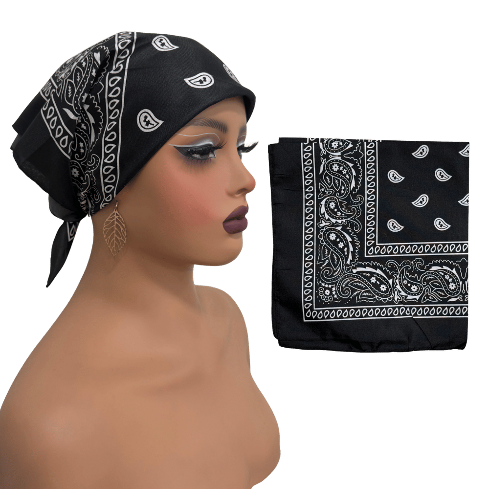 Bandana lenço de pescoço faixa de cabel máscara poliéster