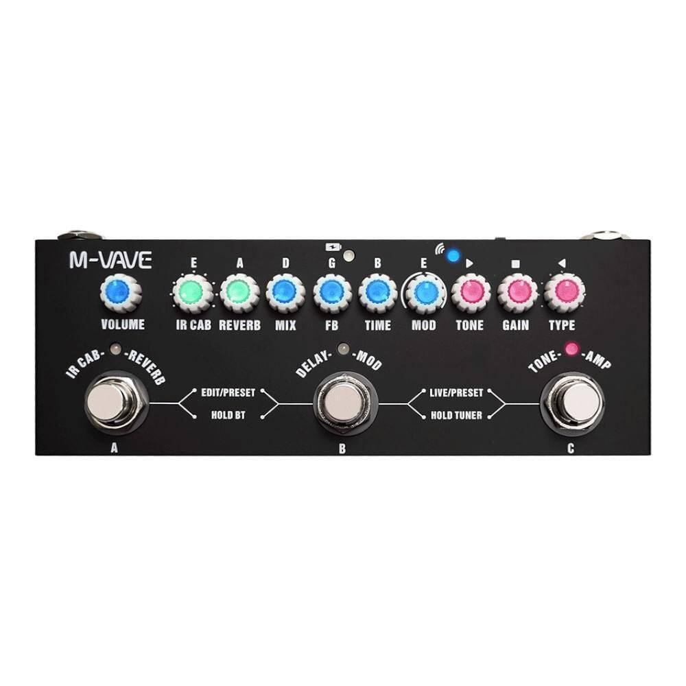 Pedaleira Multiefeitos M-Vave Cube Baby Para Guitarra