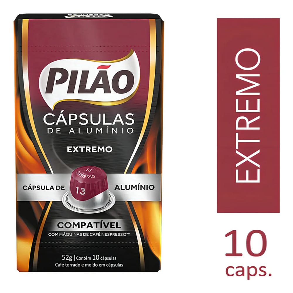 Café Pilão Nespresso 13 Extremo 10 Cápsulas