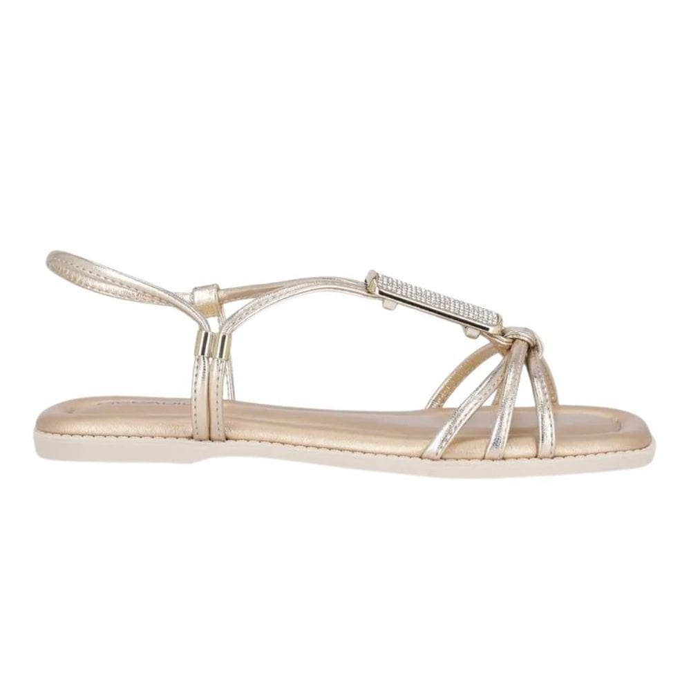 Sandália Rasteira Picadilly 508065 Feminino Ouro casual