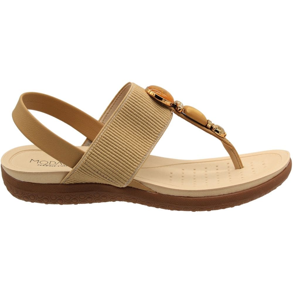 Sandália Modare Ultra conforto Tira Elástica com Adorno em Pedra Feminina