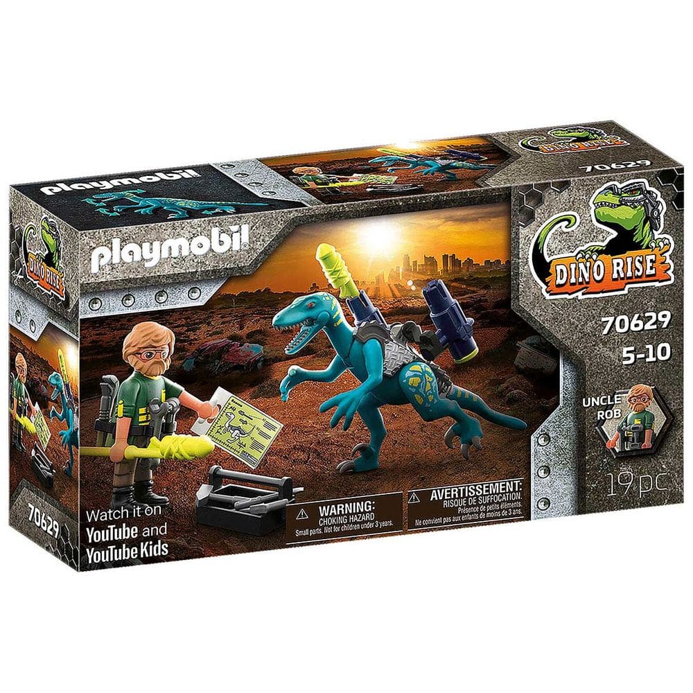 Playmobil - Deinonychus Pronto Para Batalha - Dino Rise - 70629