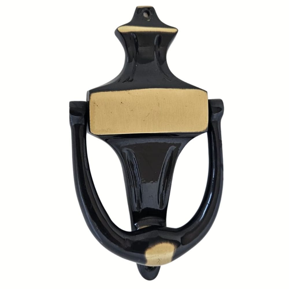 Aldrava Classica Estilo Ingles Batedor LATÃO OXIDADO C/ Verniz