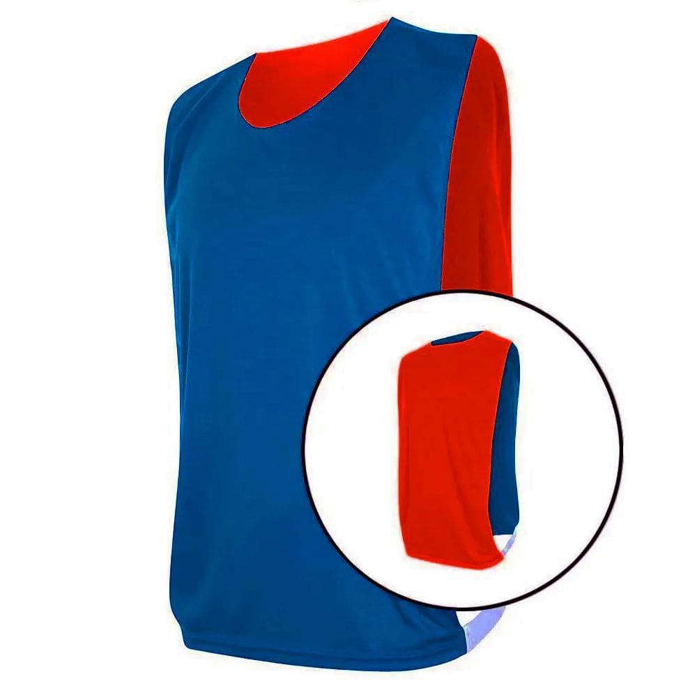 Kit com 9 Coletes Dupla Face Vermelho e Azul - Kanga Sport