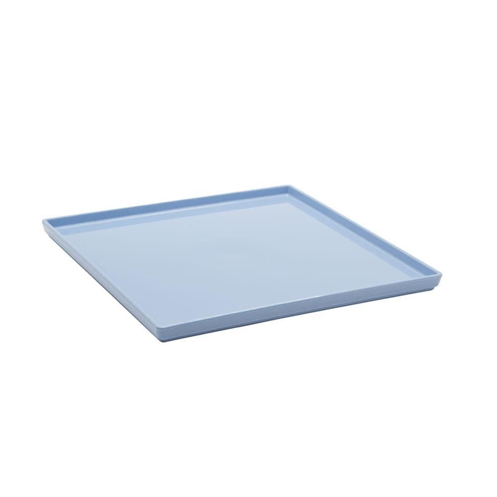 Prato Square Vemplast 27X27 Tendências Polipropileno Azul