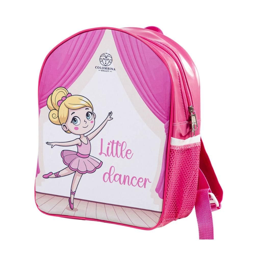 Mochila Infantil Bailarina Pink Verniz Sublimada com Porta G