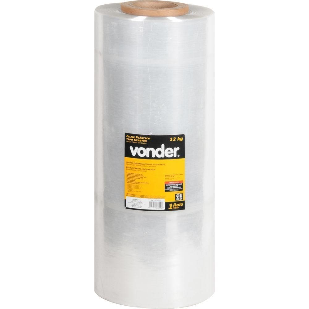 Filme Stretch 500x870 M 25 Micra Rolo Com Aprox. 12kg Vonder