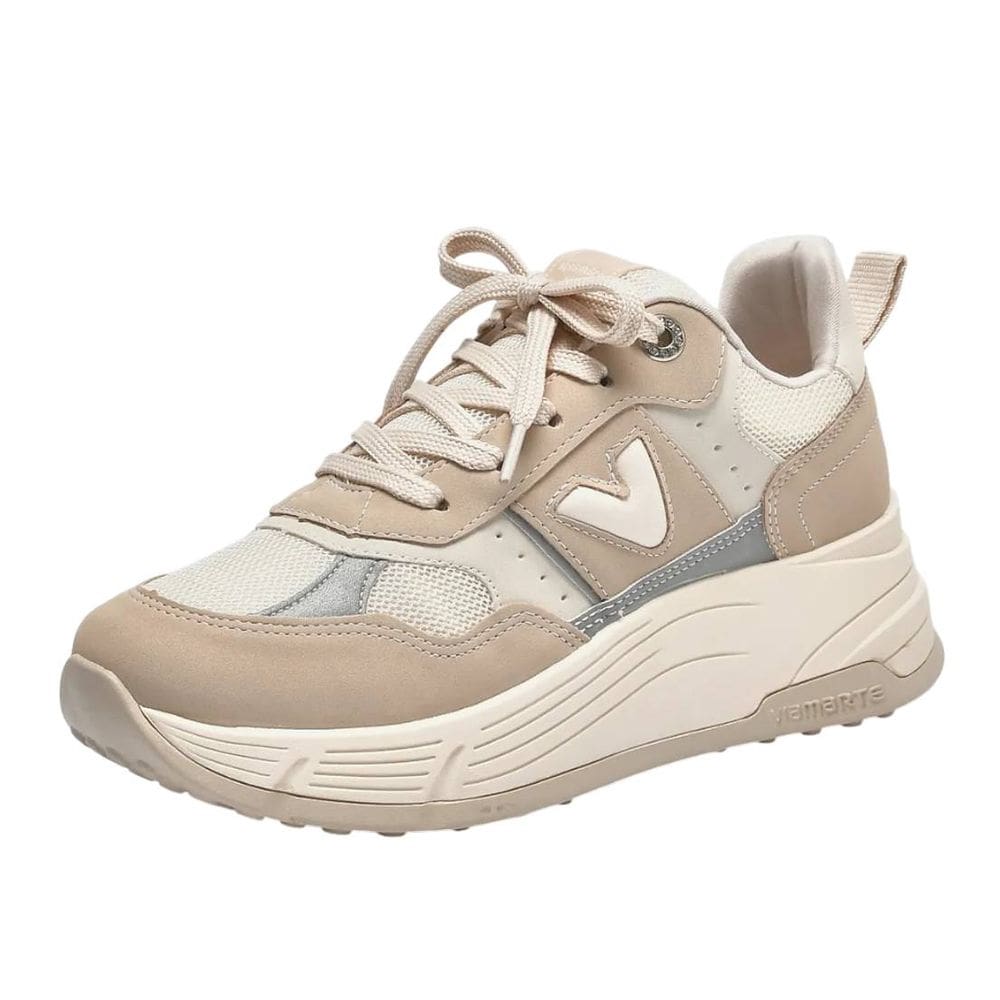Tenis Feminino Plataforma Moda Acolchoado Casual Via Marte