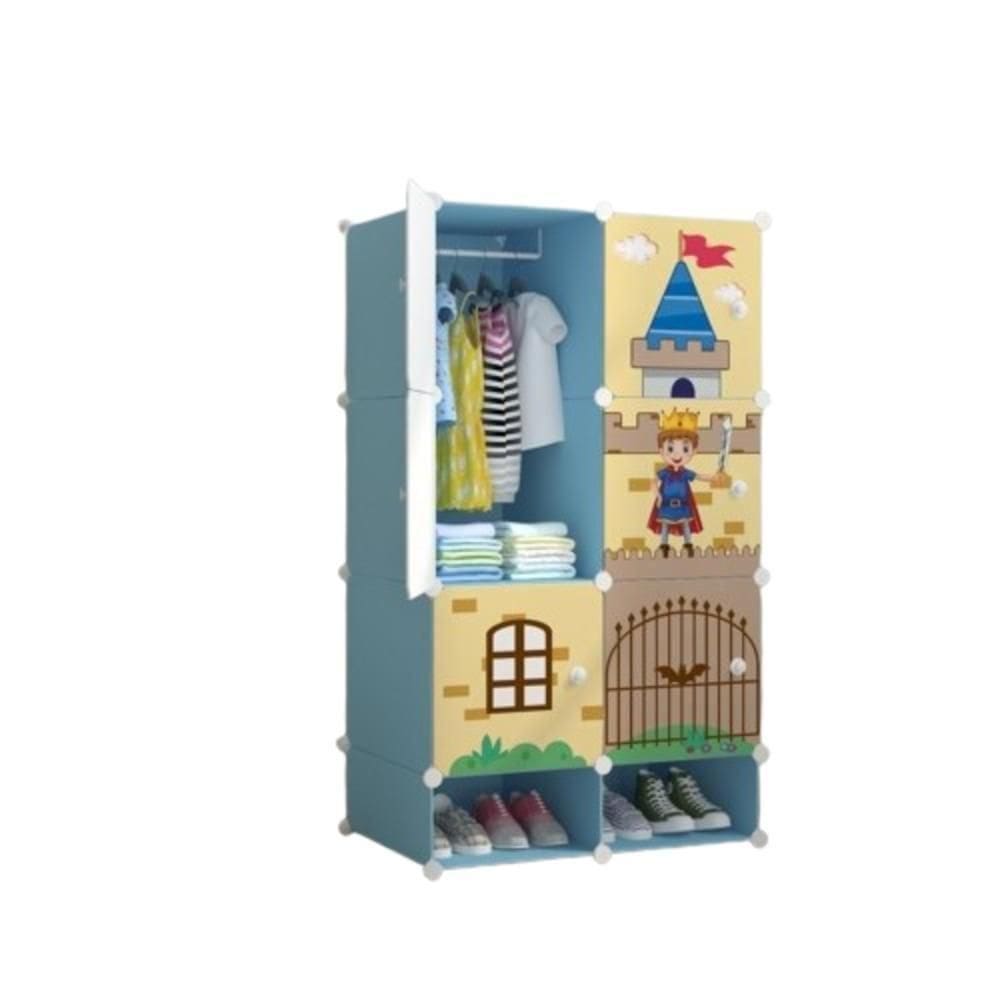 Guarda Roupa Organizador Armario Infantil Sapateira Brinquedos Modular Castelo Multiuso Prateleiras