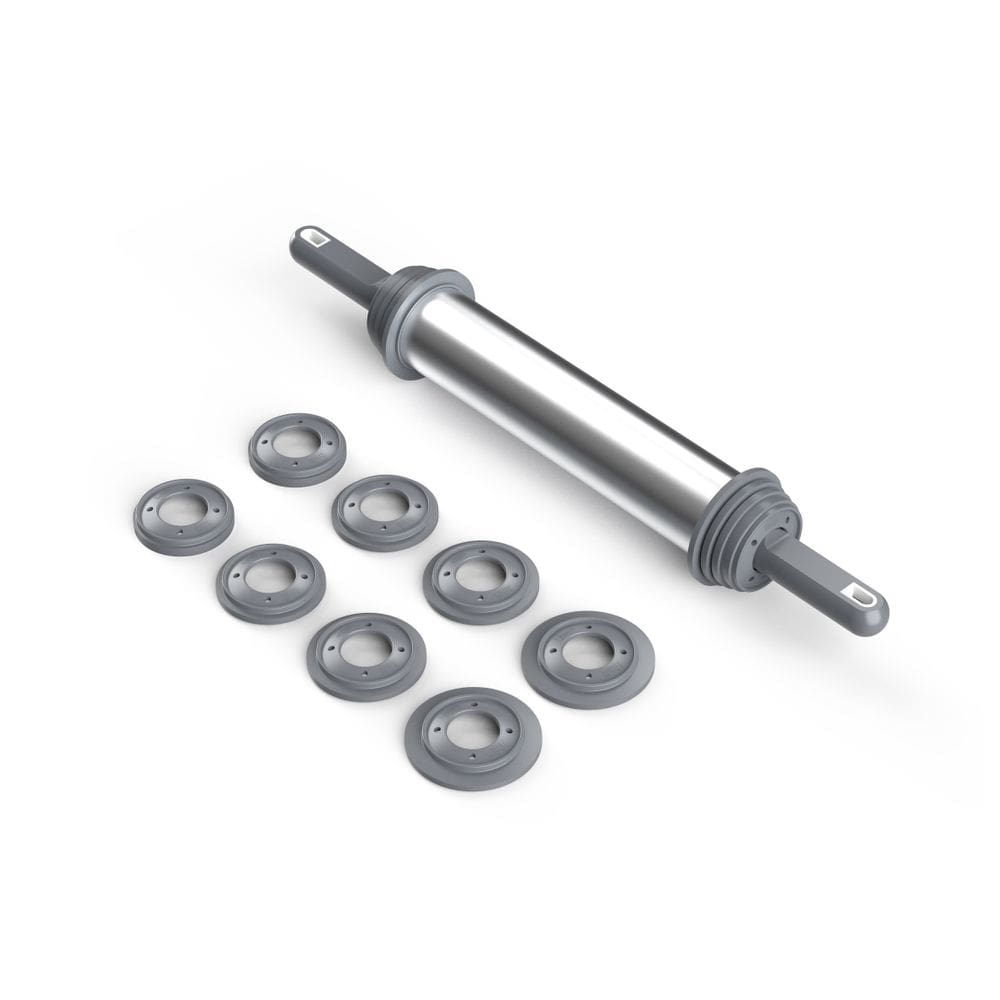 Rolo De Massa Profissional 40cm Cromado Com Reguladores AND