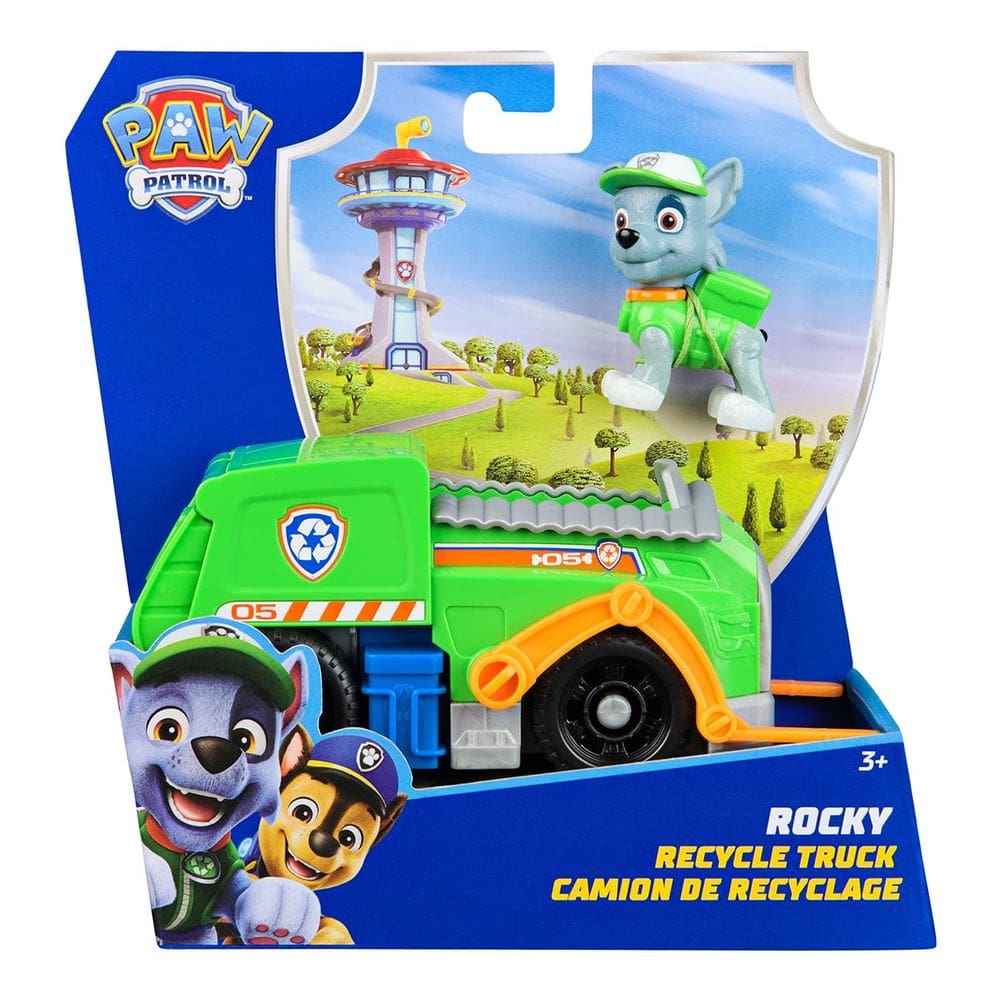 Patrulha Canina - Carrinho Com Boneco do Rocky