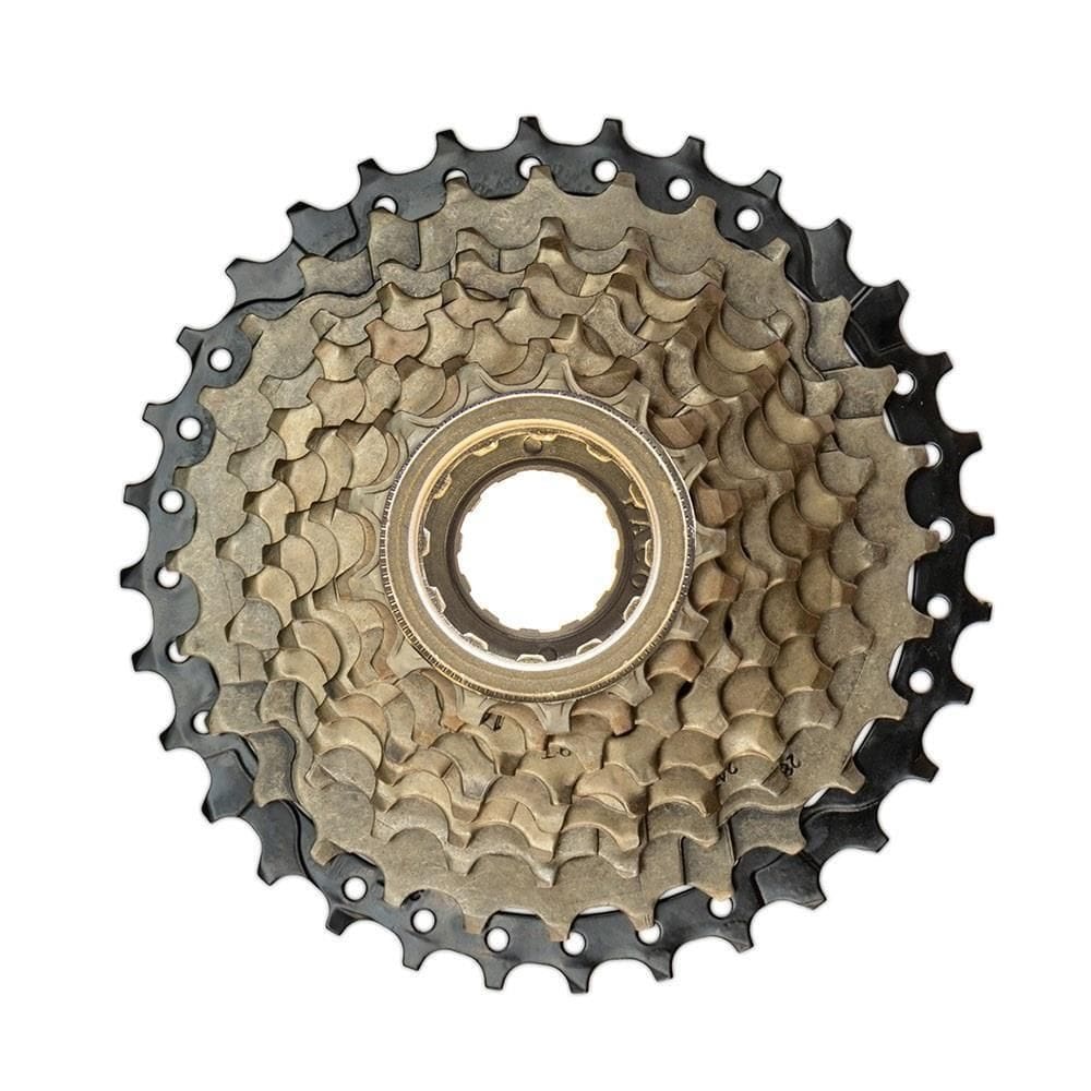 Roda Livre 27v Index 13/32 dentes Dourado/Preto Catraca com Rosca 9v