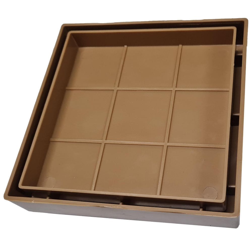 Ralo 10X10 Oculto Seca Piso/ Porcelanato Marrom Claro