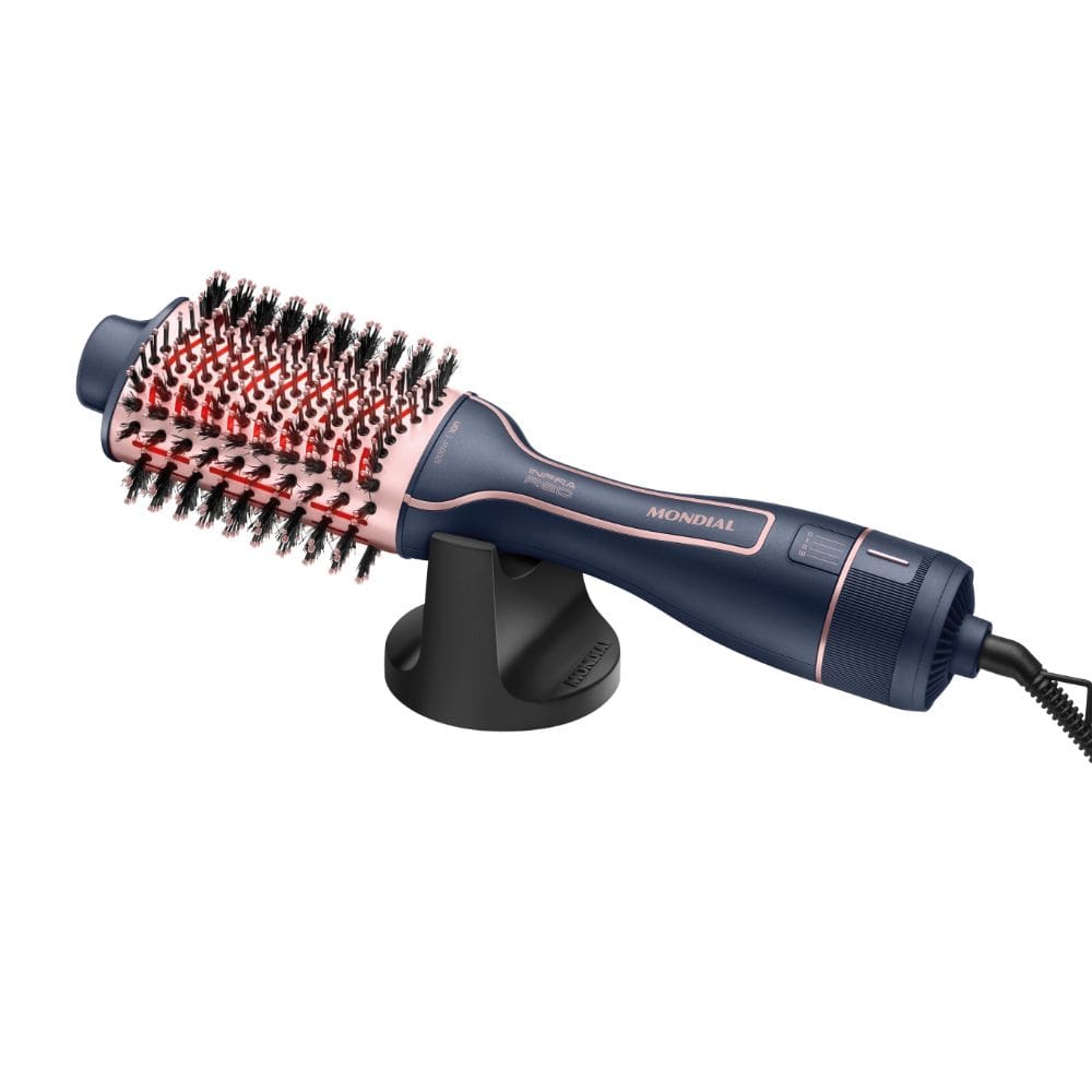 Escova Secadora Mondial InfraRed ES-01-IR 1200W Azul/Golden Rose Bivolt