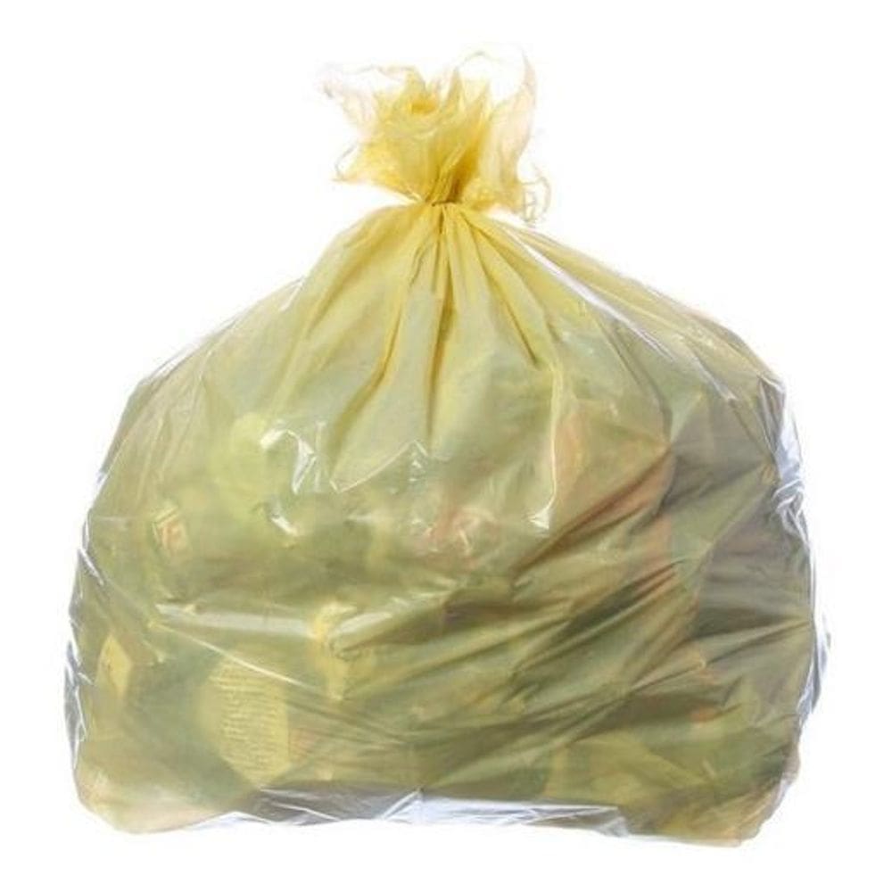 Saco Para Lixo Amarelo Reforçado 30 Lt Com 50 Uni