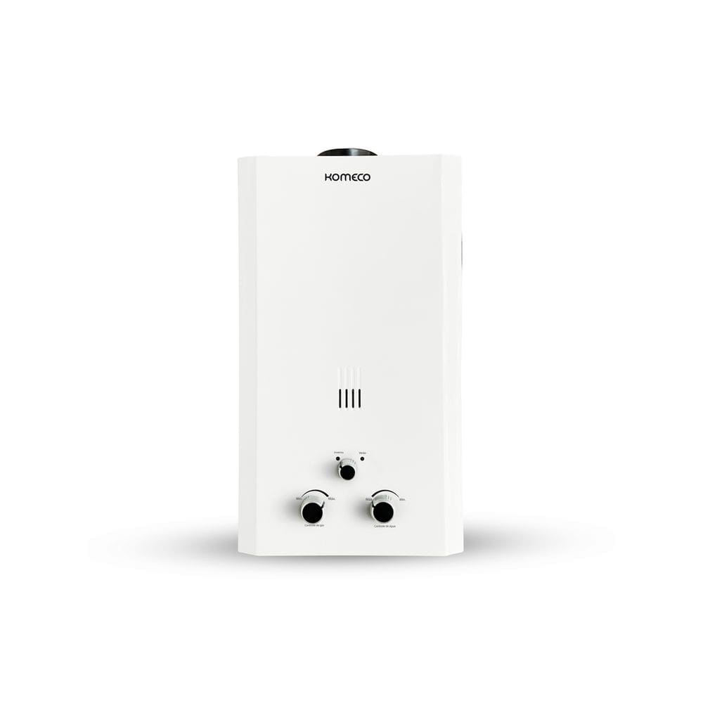 Aquecedor Água A Gás Komeco 15m Slim Gn Branco Pilha