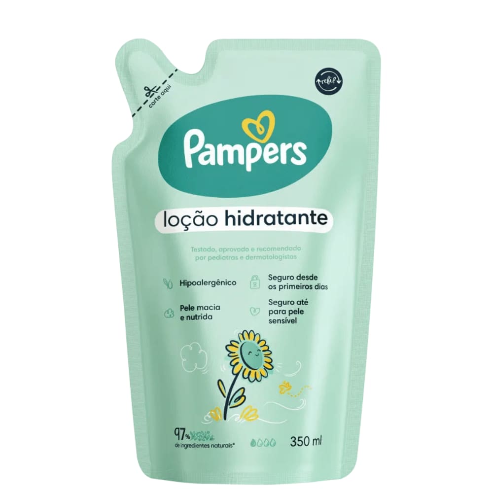Pampers Locao Hidratante Refil 350Ml