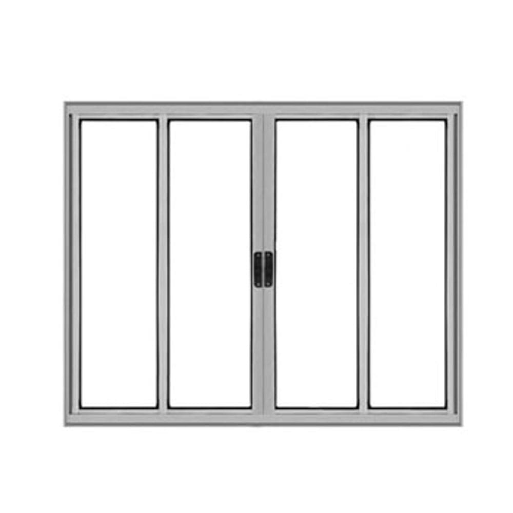 Vitro 4 Folhas Aluminio Brilhante 1,00x2,00 S/grade