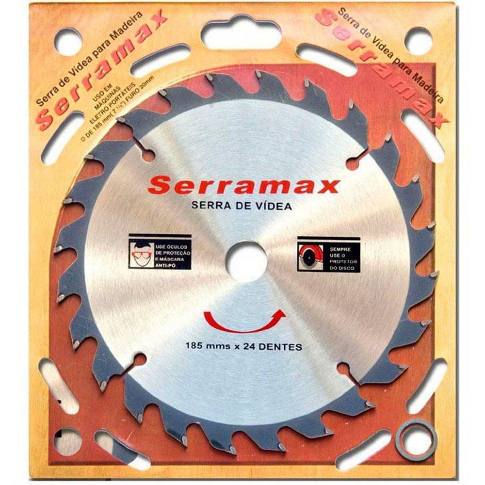 Disco de Serra Circular 7.1/4” (185mm) Stamaco, 24 Dentes