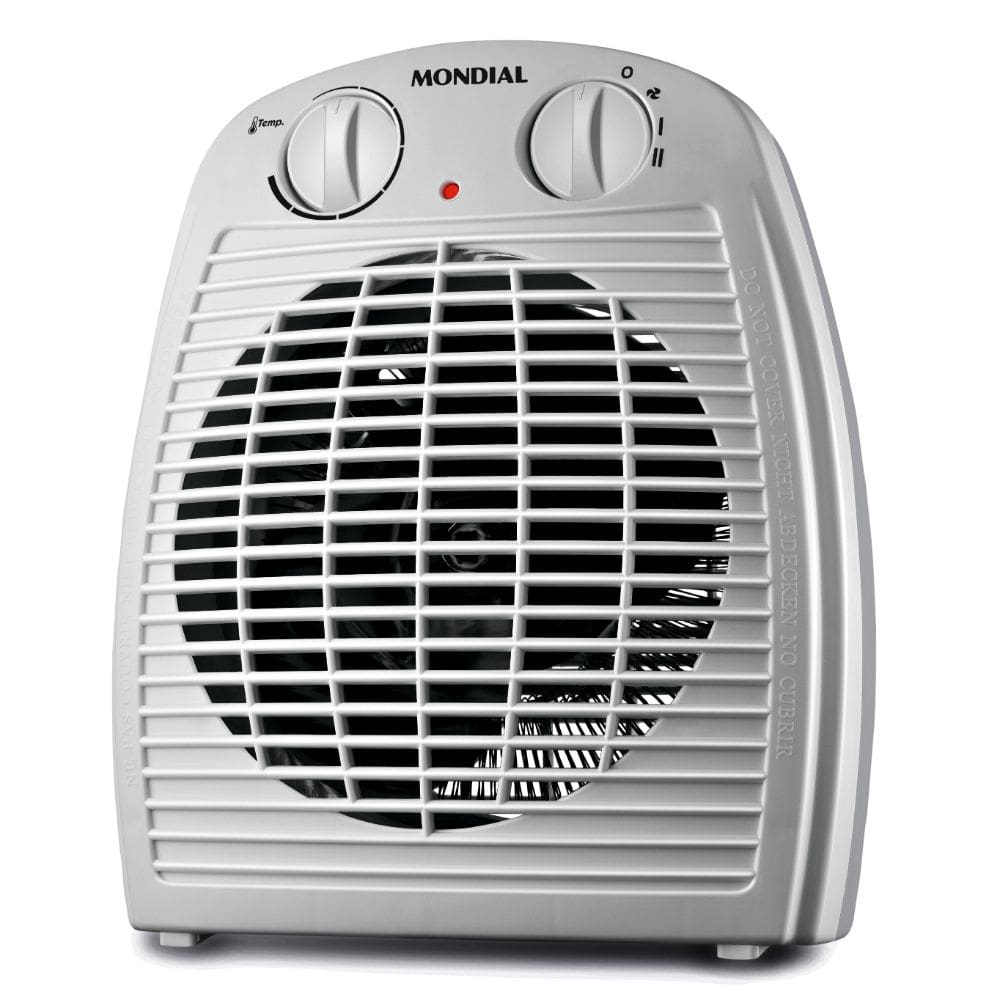 Aquecedor a Ar Mondial A-08 Portátil 3 em 1 1500W Cinza/Branco 220V