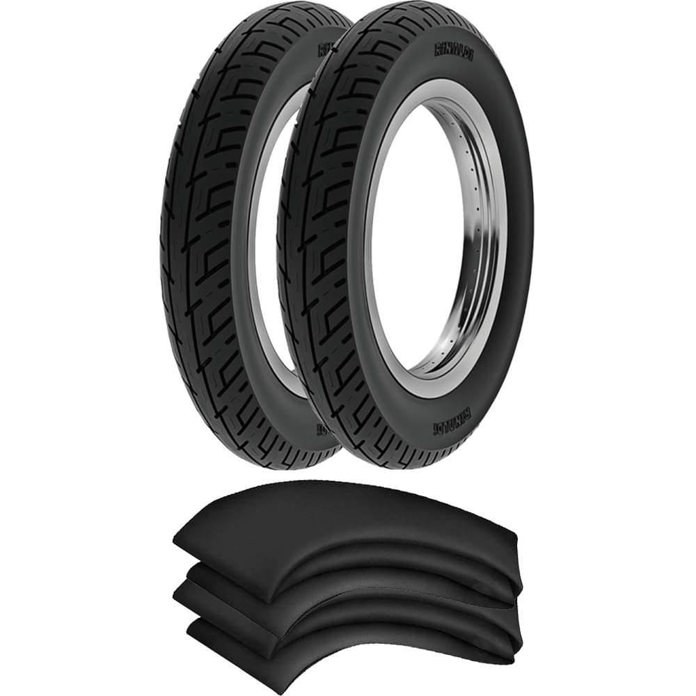 Kit 2 Pneus Scooter Suzuki Burgman 350-10 Bs32 Scooter Rinaldi + Camaras