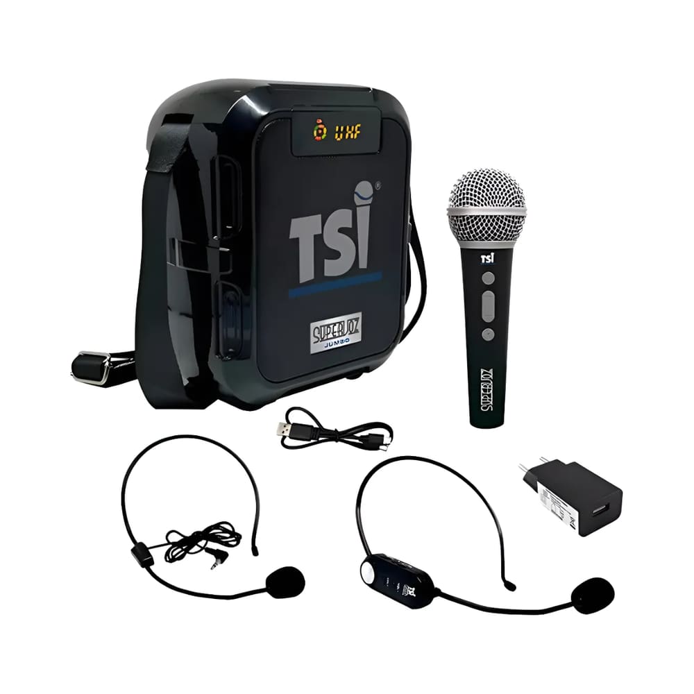 Microfone Tsi-SV-30 Amplificador Auxiliar P/Uso interno