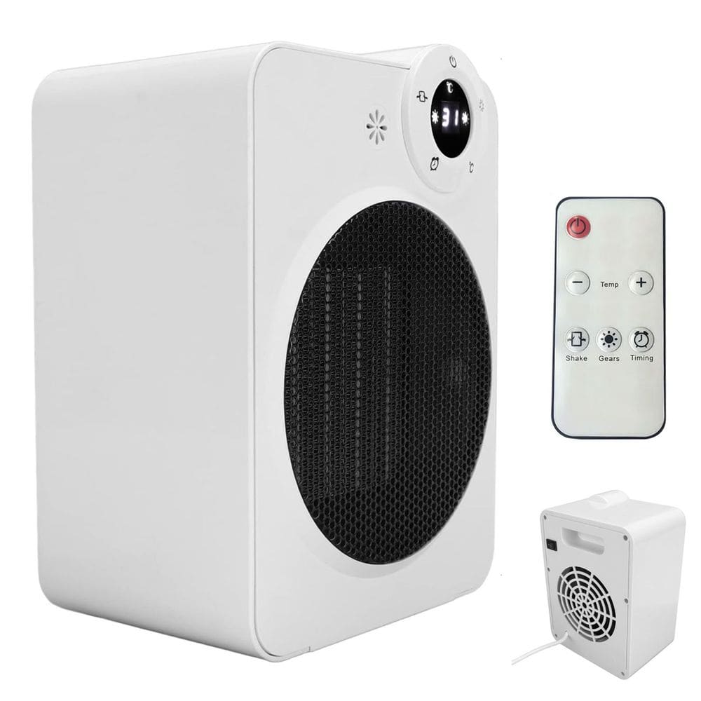 Aquecedor Eletrico Portatil Display Digital Angulo 70 Graus Temperatura Ajustavel Controle Ar Quente Potente Quarto Sala
