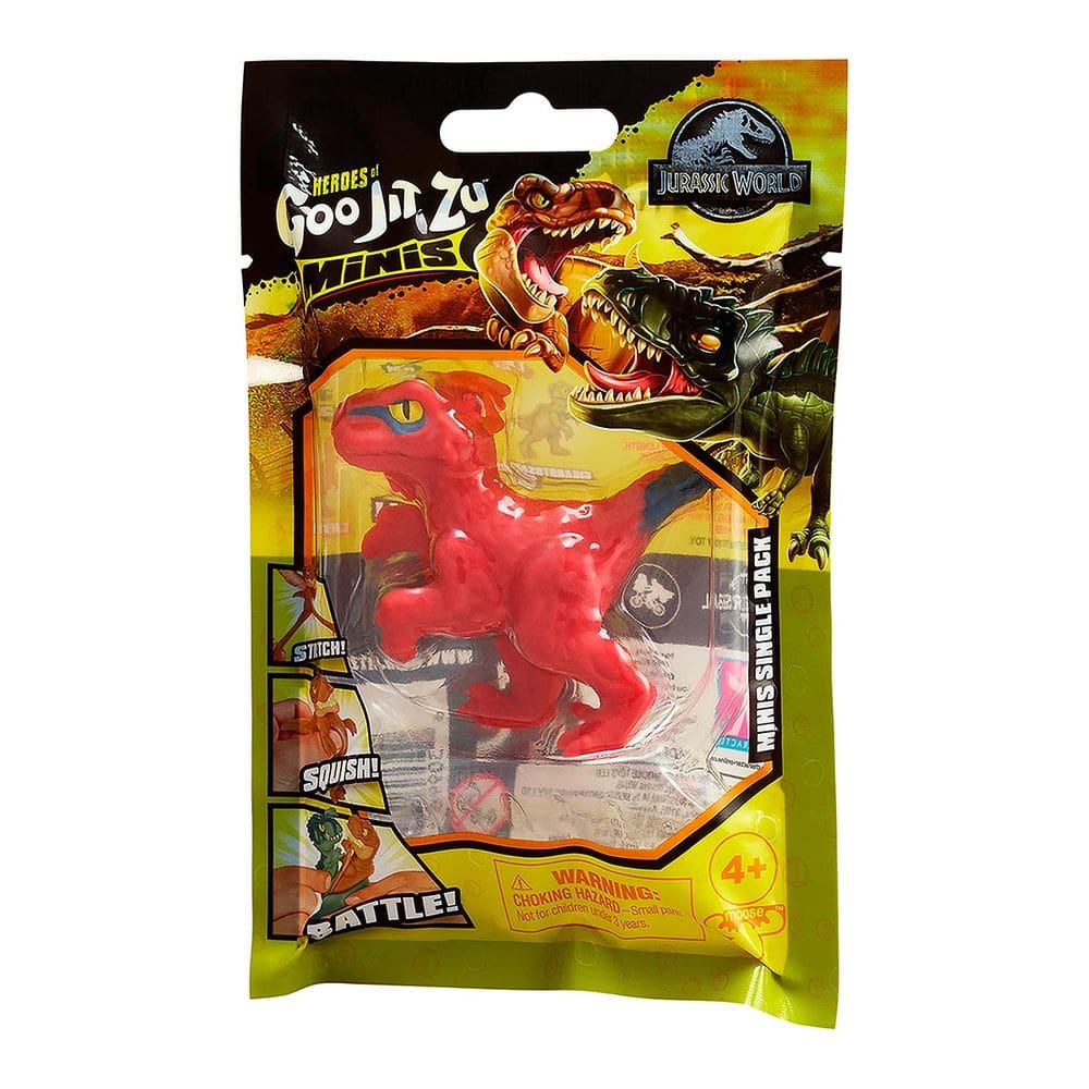 Boneco Elástico De 6Cm - Mini Pyroraptor - Goo Jit Zu